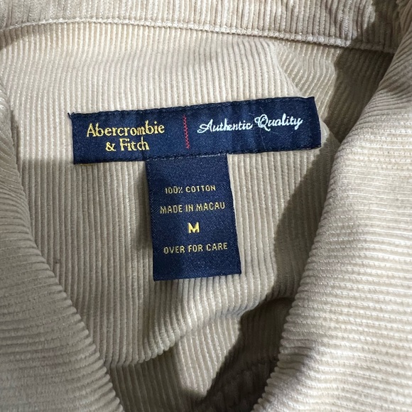 Abercrombie & Fitch Women Corduroy Tan Jacket Size M - Picture 12 of 12